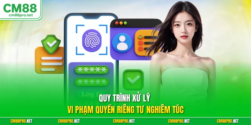 Quy trình xử lý vi phạm quyền riêng tư nghiêm túc